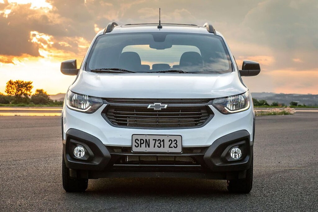Grade frontal do SUV Chevrolet Spin Activ