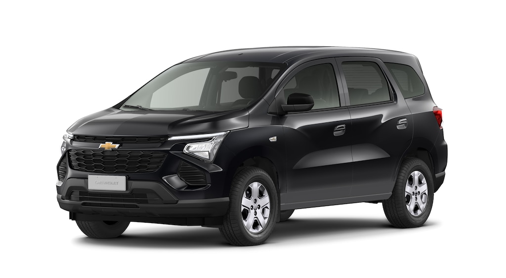 Conheça o novo Chevrolet Spin 2027 na versão 1.8 AT e na cor Preto Ouro Negro